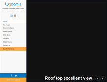 Tablet Screenshot of lygdamishotel.com